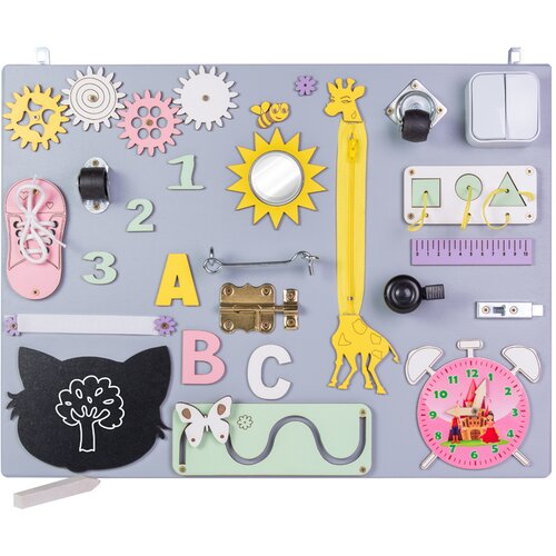  Edukativna ploča za djecu 50 x 37,5 cm MT08 - sivo/žuta Cijene