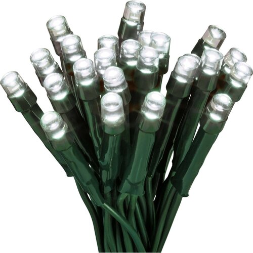  LED svetlobna veriga 240 hladno belih LED-sijalk zeleni kabel Slike