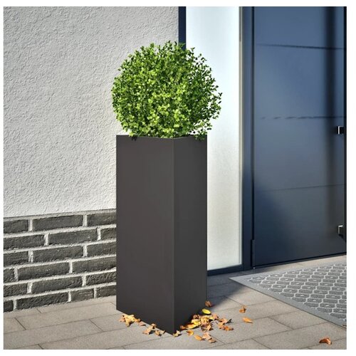 VidaXL Vrtna sadilica crna trokutasta 40x34 5x70 cm čelična Slike