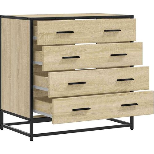 VidaXL Omarica s predali sonoma hrast 70x41x70 cm konstruiran les Slike