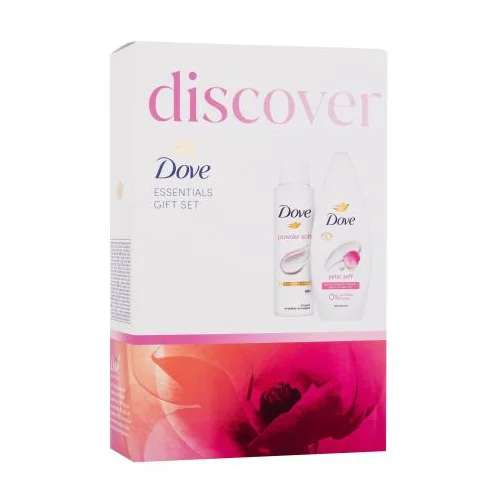 Dove Discover Gift Set Set gel za tuširanje Petal Soft 250 ml + antiperspirant Powder Soft 48H 150 ml za žene