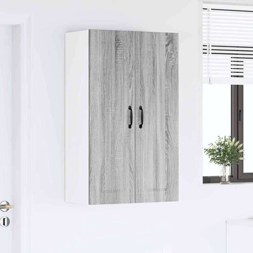 Zidni kuhinjski ormarić s policom Siva Sonoma 60 x 31 x 100 cm Slike