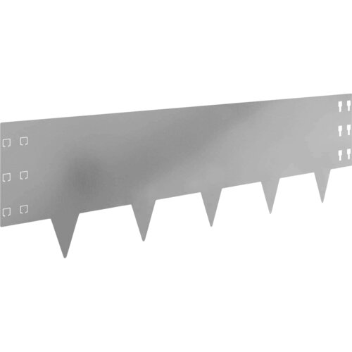 vidaXL Robovi trave 30 pcs 100 x 30 cm Jeklo Srebrna, (5000301379) Cene