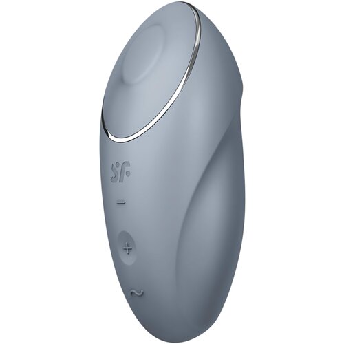 Satisfyer Tap & Climax 1 - 2v1 vibrator in stimulator za klitoris (siva) Cene
