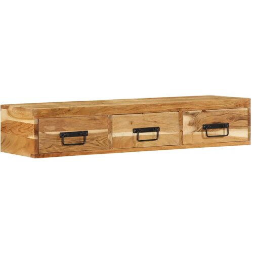 vidaXL Stenska TV omarica 100x30x19 cm trden akacijev les Cene