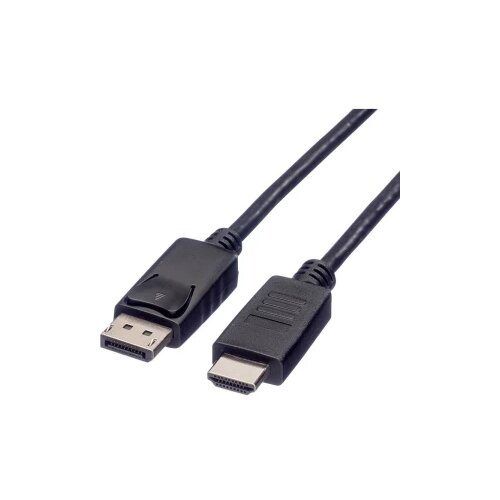 Roline DisplayPort priključni kabel 1.00 m 11.04.5780 sa zaštitom crna [1x muški konektor displayport - 1x muški konektor HDMI] Cijene