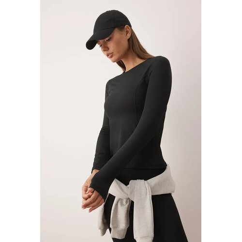 TRENDYOLMILLA Ženska bluza Thmaw26Bz00004, Crna Cene