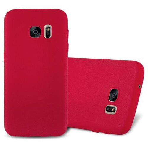 Cadorabo Ohi&amp;scaron;je, združljiv s Samsungom v Frost Red - Za&amp;scaron;čitni pokrov iz fleksibilnega silikona TPU, (20571742) Slike