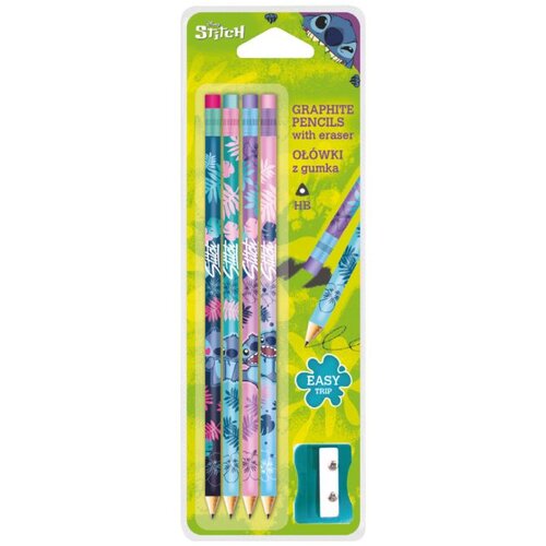Komplet Set trokutastih olovaka Disney Stitch sa šiljilom Cijene