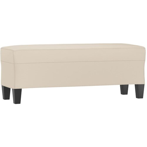 vidaXL Klupa krem 100x35x41 cm od mikrovlakana - Krema 100 x 35 x 41 cm Cijene
