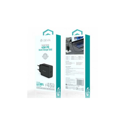 DEVIA Adapter Rocket Series 45W PD Quick Charger Cene