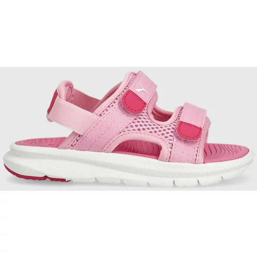 Puma Otroški sandali Evolve Sandal PS roza barva