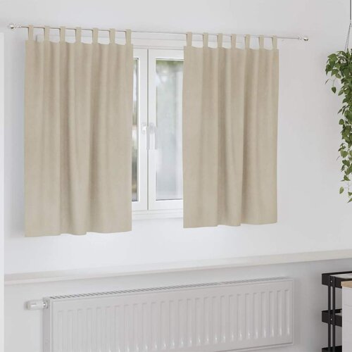  Zavjese za zamračivanje 2 pcs Krema 140 x 140 cm Baršun Cene