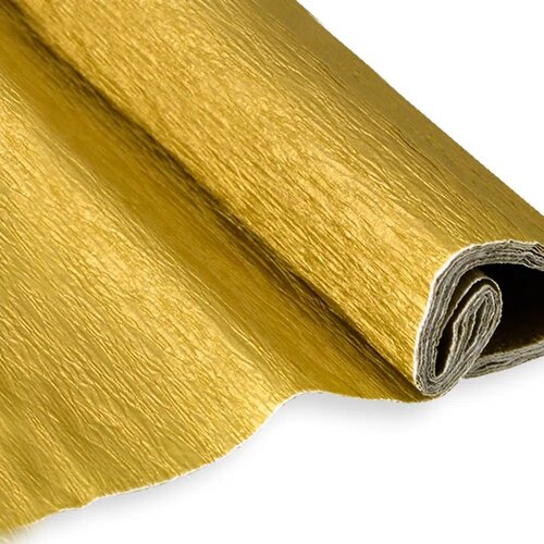 Junior jolly crepe metallic paper, krep papir, 50 x 200cm, odaberite nijansu zlatna Slike