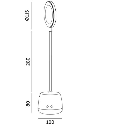  LED prigu&amp;scaron;iva fleksibilna punjiva stona lampa LUSIA LED/5W/5V 3000/4000K 1200 mAh crna Slike