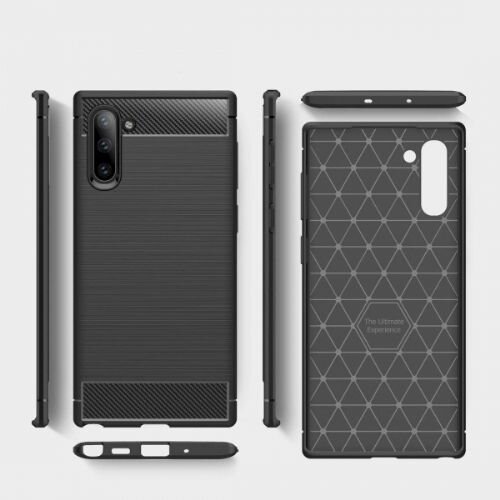 Nillkin silikonski ovitek za samsung galaxy note 10 N970 - mat carbon črn Slike