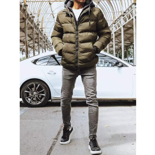 DStreet Green men&amp;#039;s quilted winter jacket TX4191 Slike