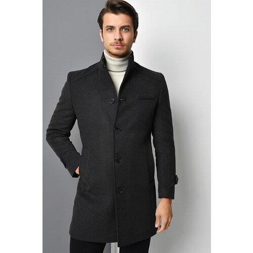 Dewberry PLT8391 MEN&amp;#039;S COAT-ANTHRACITE Slike