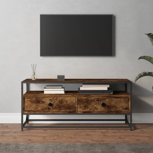 The Living Store TV omarica dimljeni hrast 100x35x45 cm inženirski les - TV Omarica, (21376334) Cene