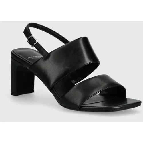 Vagabond Shoemakers Usnjeni sandali LUISA črna barva