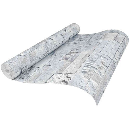  3D tapeta kamena Svjetlosiva 10 x 0 53 m N woven tkanina - Svjetlosiva Cene