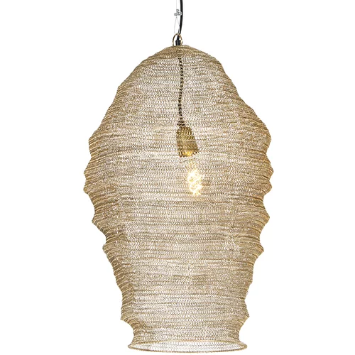 QAZQA Orientalska viseča svetilka zlata - Nidum