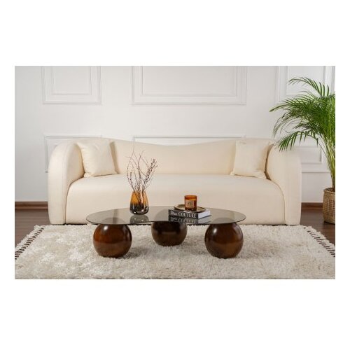 Hanah home sto za kafu Sphere Walnut Grey Cene