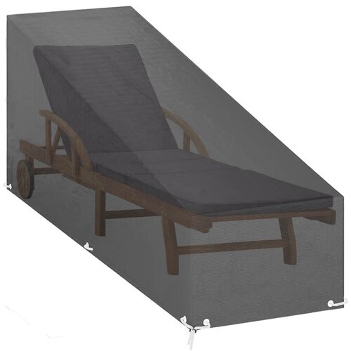 Maison Chic Prevleka za zunanjo pohi&amp;scaron;tvo - Prevleka za ležalnik 12 obročkov 200x65x35/60 cm polietilen, (21795189) Slike