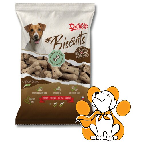 Dafiko biscuits Bone Calcium 400g, Poslastice Za Pse Sa Kalcijumom Cene