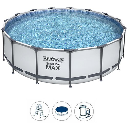 Bestway bazen porodični za dvorište steel pro max 457x122cm sa kompletnom opremom 56438E Cene