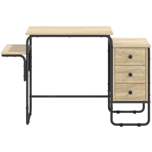  Stol s pohranom Hrast sonoma 120 x 50 x 75 cm Slike