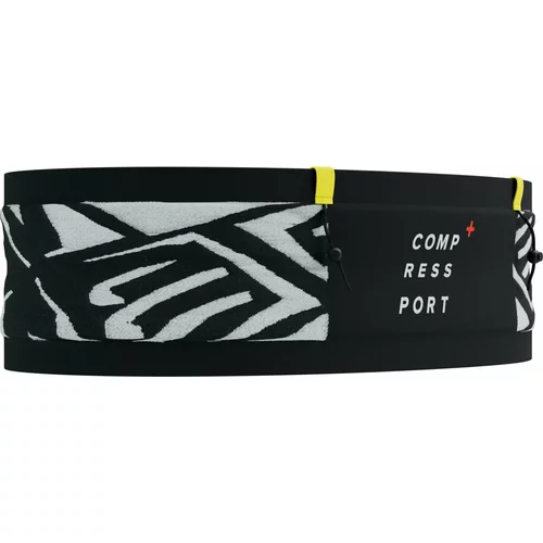 Compressport Free Belt Pro Black/White/Safety Yellow XS/S Slučaj za trčanje