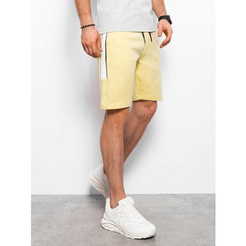 Ombre Men's sweat shorts with piping Cene