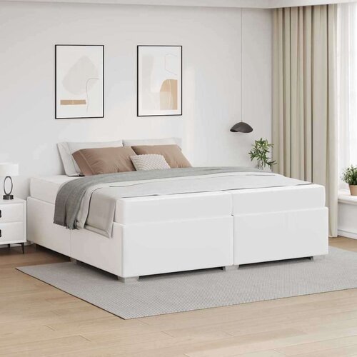  Okvir za krevet Bijelo 200 x 200 cm Umjetna koža Slike
