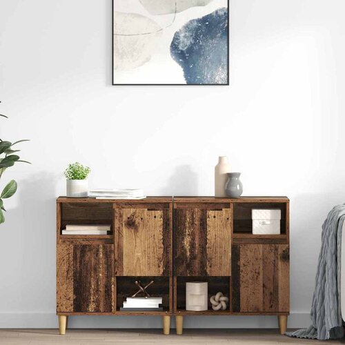  Komode 2 pcs Staro drvo 60 x 35 x 70 cm Konstruirano drvo Cene