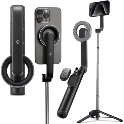 Spigen SELFIE STICK STATIV ZA MAGSAFE Z BLUETOOTH ZA IPHONE ČRN, (22007560) Cene