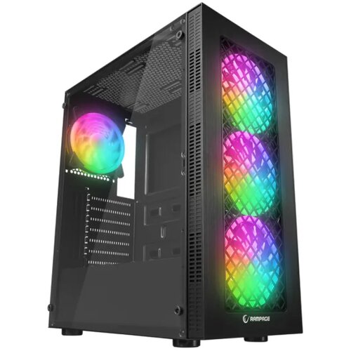 Rampage kućište plaid V1 mesh glass 4x12cm auto rgb Cene