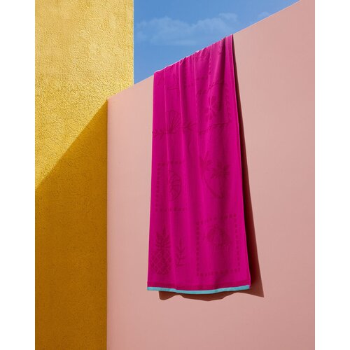 Madame coco Pe&scaron;kir za plažu Sorle, Pamučni, 70x150cm, Ružičasti Cene