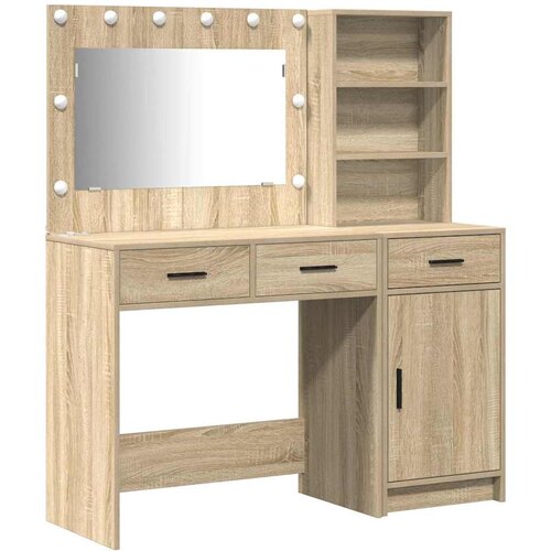 Toaletni stol 2 kom. Smeđa 78,5 x 41 x 135 cm Konstruirano drvo Slike