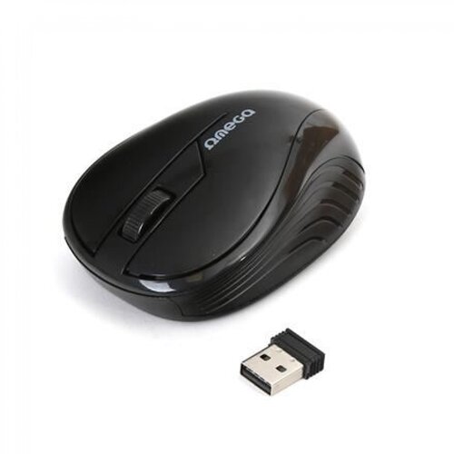 Omega brezžična optična mi&amp;scaron;ka OM-415 2,4GHz 1000DPI in USB nano receiver, črna Slike