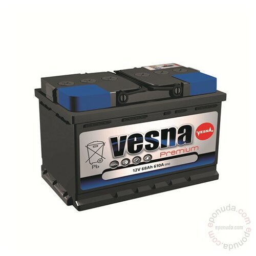 Vesna akumulator za automobil VESNA PREMIUM PR62 62Ah 600A D+ akumulator Slike