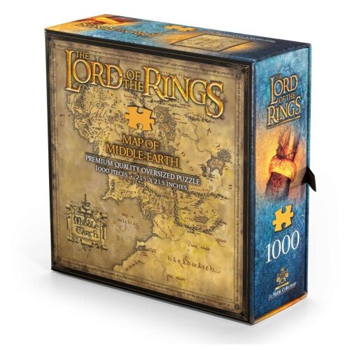 Noble Collection Lord of the Rings Middle-Earth map 1000 kosov sestavljanka Slike