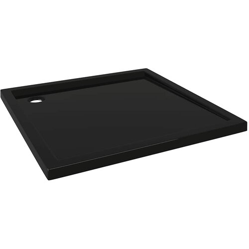  Četvrtasta tu&amp;scaron;-kada ABS crna 80 x 80 cm Slike