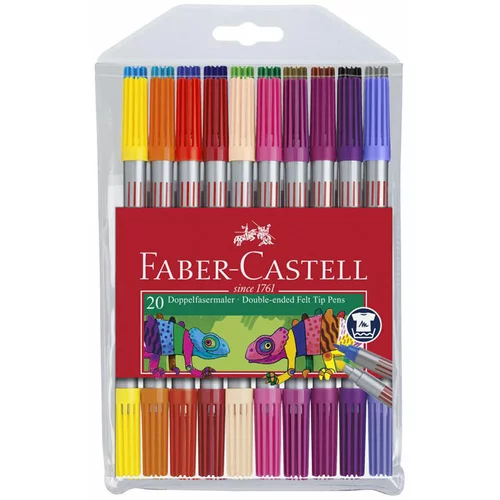 Faber-castell Flomastri Faber-Castell, obojestranski, 20 kosov