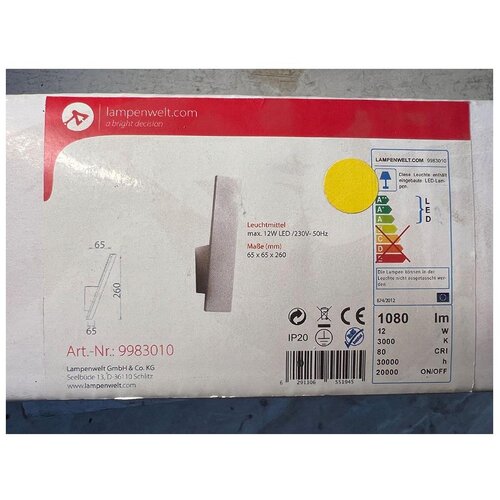  Lampenwelt - LED zidno svetlo ISSA LED/12W/230V Cene