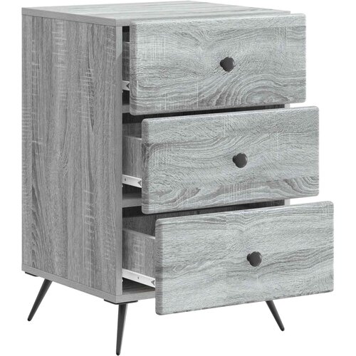  Noćni ormar Siva sonoma 43 x 41 x 66,5 cm Konstruirano drvo Slike