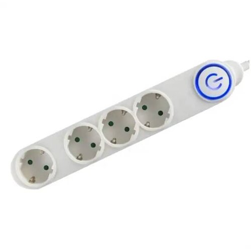 Somogyi Elektronic Razvodnik sa 4 mesta 1.5m 1.0mm2 + nožni prekidač NV04TK/WH Slike