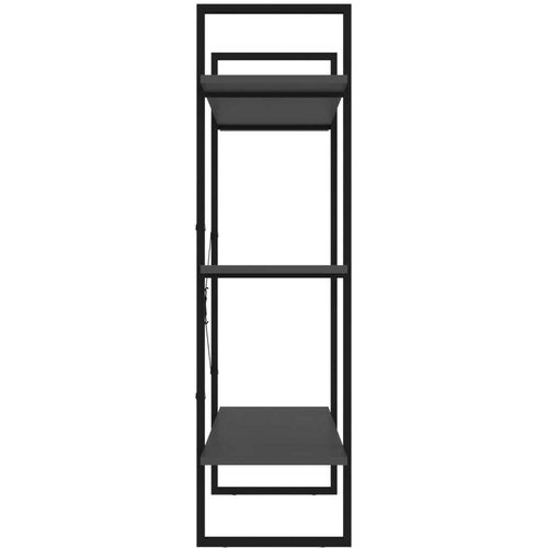 VidaXL Knjižna omara siva 100x30x105 cm iverna plo&amp;scaron;ča Slike