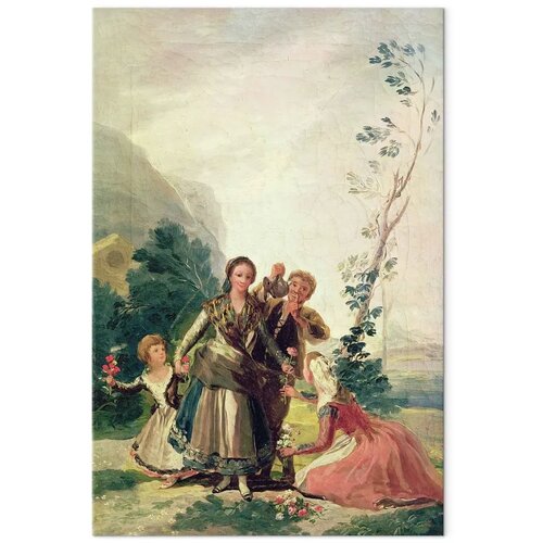  XXL slika - Francisco Goya &amp;ndash; The Flower Girls (Spring) 107x160 Slike