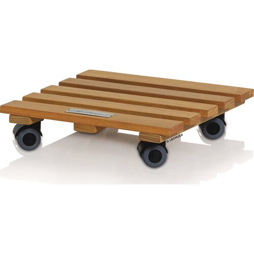 LECHUZA Natural Wood square podstavek na kolesih - 28 Cene